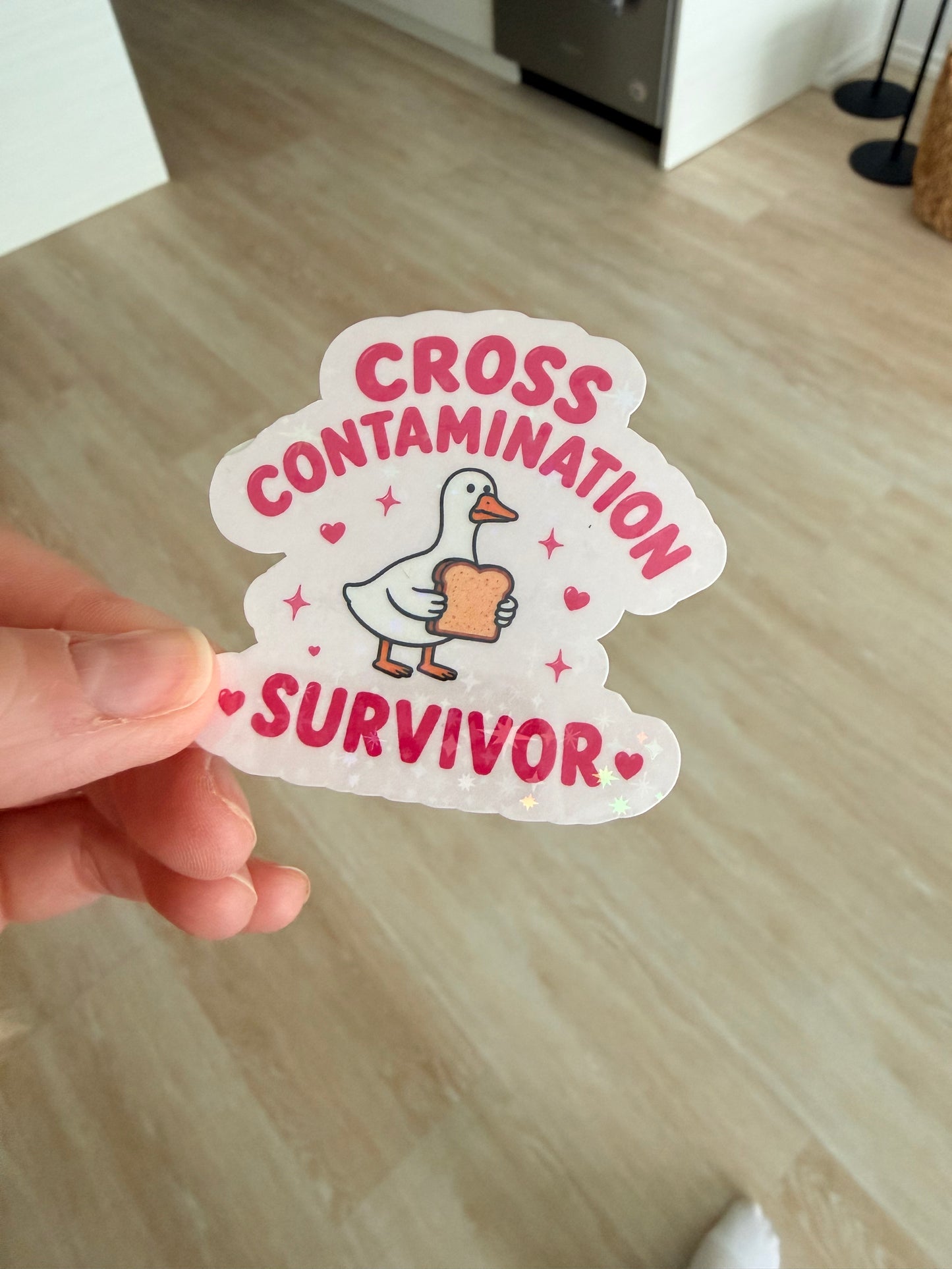 Cross Contamination Survivor Sticker