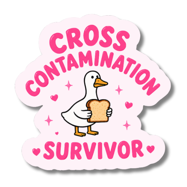 Cross Contamination Survivor Sticker