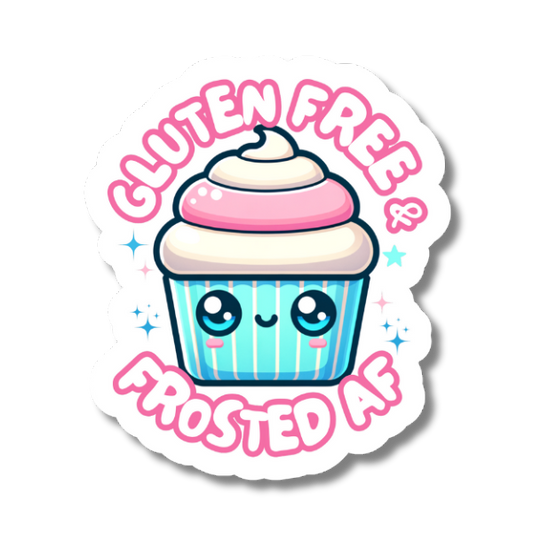 Gluten Free & Frosted AF Sticker
