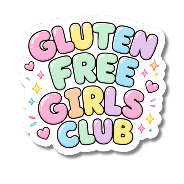 Gluten Free Girls Club Sticker