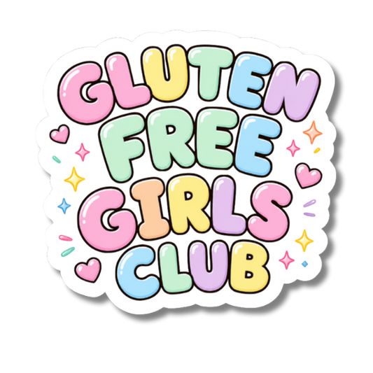 Gluten Free Girls Club Sticker